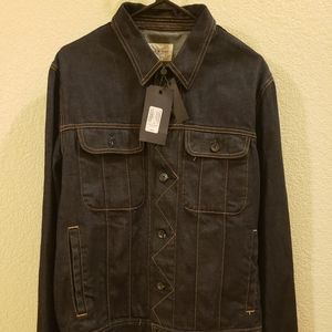 Rag and bone black denim jacket mens xl